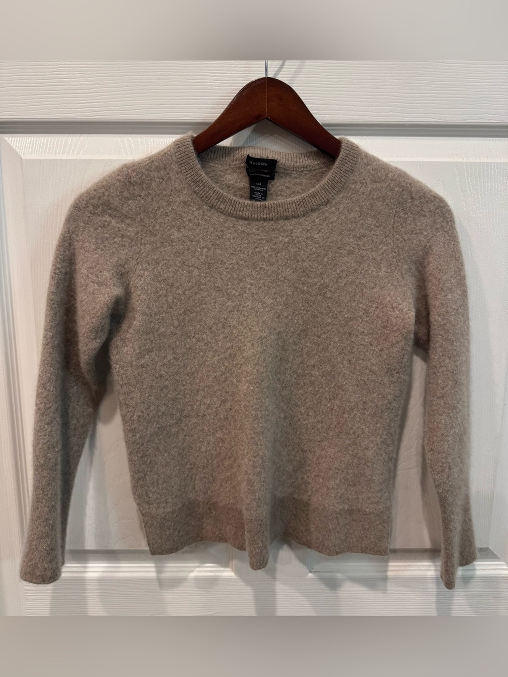 Halogen 100% Cashmere Sweater Girl’s Size XXL Oatmeal Beige Tan